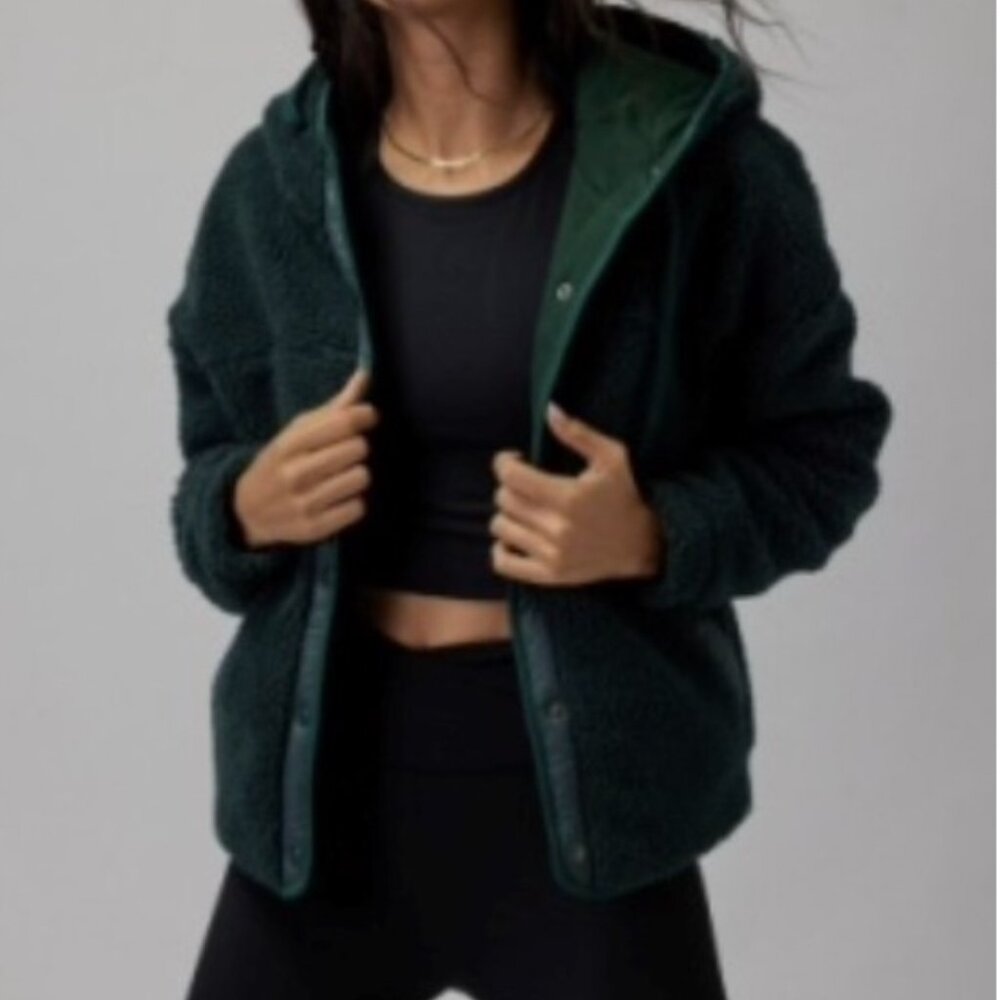 Nessa Sherpa Hoodie Jacket